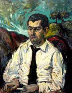 Retrato de Gamoneda realizado por el pintor Manuel Jular.