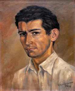 Retrato de Gamoneda realizado por su amigo Jorge Pedrero.