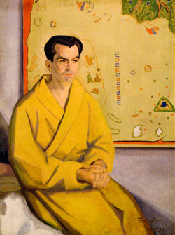 García Lorca en un retrato del pintor Gregorio Toledo.