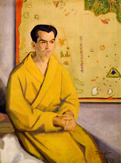 García Lorca en un retrato del pintor Gregorio Toledo.