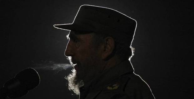 El líder cubano Fidel Castro en una imagen tomada el 4 de febrero de 2006 durante un discurso pronunciado en la Plaza de la Revolución de La Habana. © Fotografía: Agencia EFE.